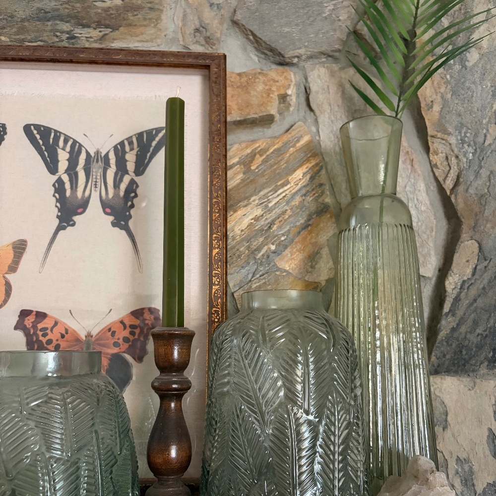 2 Glass Vases